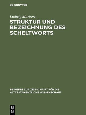 cover image of Struktur und Bezeichnung des Scheltworts